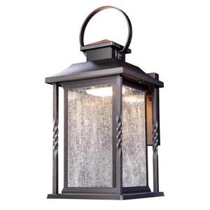 Globe Electric Beauregard Matte Black Dusk to Dawn LED Wall Lantern - 1 of 1