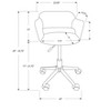 Monarch Specialties Office Chair Adjustable Height Swivel Ergonomic Armrests Computer Desk Work Metal Pu Leather Look Black Chrome Contemporary Modern - 2 of 4
