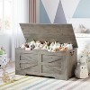 Storage Chest,Toy Chest for Boys Girls, Kids Wood Large Toy Box, Storage Bench with Hinge,Storage Trunk for Entryway, Living Room - 2 of 4