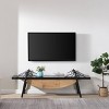 70.9" Sailboat Console Table TV Stand,Modern Nautical Media Storage Cabinet with Drawer,Entryway Table for Living Room Office-Baofuwish - 3 of 4