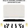 Portable Elevated Planter Box with Reservoirs, Corrosion-Resistant Steel Plant Bed, Wheels, Wave Sides, Indoor/Outdoor, White - 4 of 4