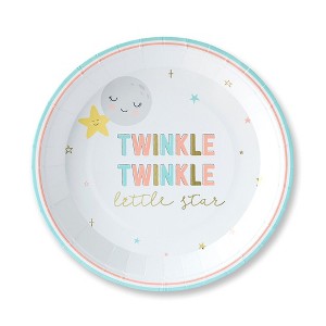 Kate Aspen Twinkle Twinkle 9 in. Premium Paper Plates (Set of 32) | 28574NA - 1 of 4