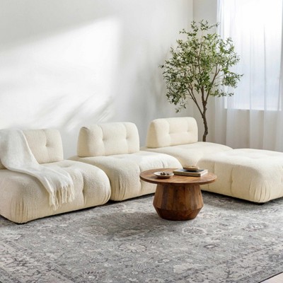 Hauteloom Davina Damask Light Gray