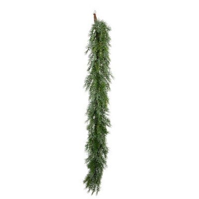 Vickerman 75" Green Woolsey Pine Artificial Christmas Garland, Unlit
