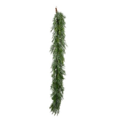 Vickerman 75" Green Woolsey Pine Artificial Christmas Garland, Unlit