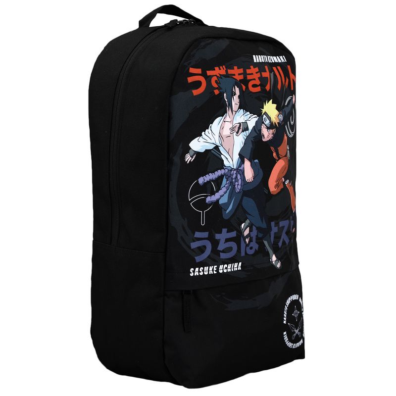 Naruto Anime Cartoon Naruto & Sasuke Character Backpack, 3 of 7