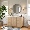 Matte Round Rectangle Bathroom Vanity Mirror, Over-Sink Wall Mirror with HD Tempered Glass and Rust-Resistant Aluminum Frame - 3 of 4