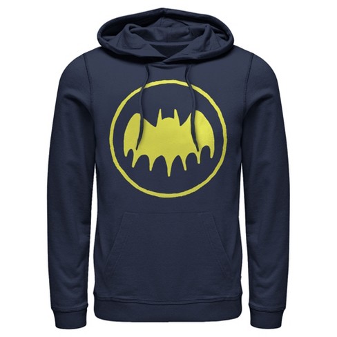 Men's Batman Logo Cute Cartoon Pull Over Hoodie - Navy Blue - 3x Large :  Target