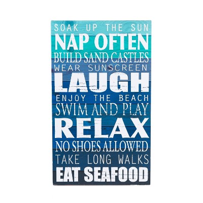  Beachcombers SOAK UP THE SUN Coastal Plaque Sign Wall Hanging Decor Decoration For The Beach 