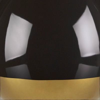 Liora Black and Gold Ceramic Table Lamp Set