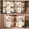 Aheaplus Walk-In Closet Organizer with 8 Hanging Rods, Wardrobe Closet System with Shelves - 4 of 4