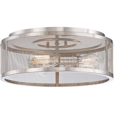 Minka Lavery Muse Collection 15" Wide Brushed Silver Ceiling Light