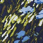 deep sea navy abstract floral