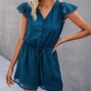 LEVEN SIXTEEN Swiss Dot Pocketed Summer Fashion Romper - 2 of 3