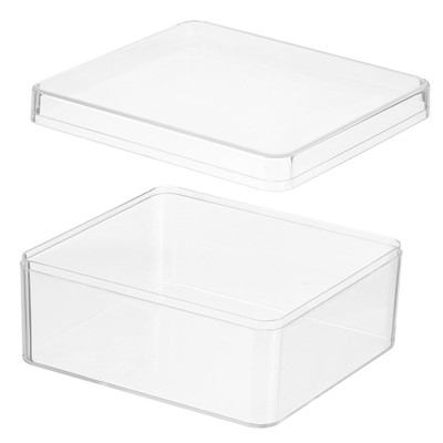 Unique Bargains Square Cube Clear Acrylic Box with Lid for Candy Tiny Jewelry Display