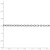Black Bow Jewelry 3.2mm, 14k White Gold Solid Link Cable Chain Necklace - 4 of 4