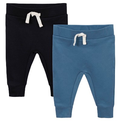 Gerber Baby Boys' 3pk Premium Jogger Pants - Black/green/cream : Target