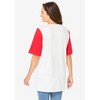 Woman Within Plus Size Graphic Print Scoop Neck Tunic - 3 of 4