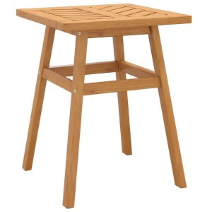 vidaXL Side Table, 17.7"x17.7"x23.6", Solid Wood Acacia - 1 of 4