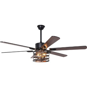 Bella Depot 65" Industrial Large Cage Ceiling Fan with Light - 1 of 4