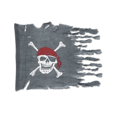 Beistle 29" x 3' 4" Weathered Pirate Flag; 2/Pack 50050