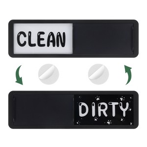 Unique Bargains Clean Dirty Sign Kitchen Non-Scratch Dishwasher Magnets - 1 of 4