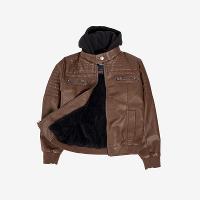 X RAY Kids and Boys PU Jacket With Lining