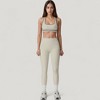 Anna-Kaci Active Women's Contoured Seam Activewear Leggings with Stretch Fit and Full Length - 3 of 4