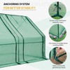 EAGLE PEAK Tunnel Greenhouse,Zipper Doors,Green PE Cover - 4 of 4