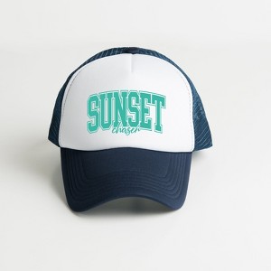Simply Sage Market Varsity Sunset Chaser Adult Foam Trucker Hat - 1 of 1