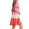 Women's Dip Dye Color Block Dress - umgee - 2 of 4