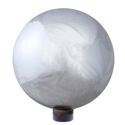 Northlight 10" Silver Mirrored Garden Gazing Ball