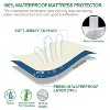 Aoibox Waterproof Twin Mattress Protector Skin Friendly Breathable Bamboo Jersey Cover 14 Inch Deep Pocket - 2 of 4