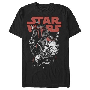 Men's Star Wars Boba Fett Grunge Bounty Hunter T-Shirt - 1 of 4