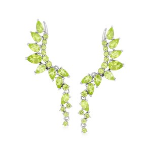 Ross-Simons 5.40 ct. t.w. Peridot Drop Earrings in Sterling Silver - 1 of 3