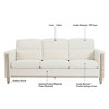 NicBex 79.53 Inch 3-Seater Sofa Couch with Soft Cushions and Wood Legs for Living Room,Apartment,Bedroom - 4 of 4