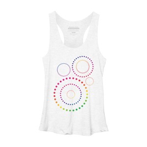 Adult Design By Humans Pride Inclusion Rainbow Circles By SpiritofWonderland Racerback Tank Top - 1 of 2