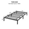 Garvee 10 Inch Twin Bed Frame No Box Spring Needed, Heavy Duty Metal Platform Bed Frame Twin Size for Bedroom Easy Assembly, Noise Free, Black - 2 of 4