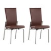 Chintaly Imports,Motion Back Side Chair - Set Of 2, Gray - 3 of 4