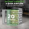 NutriChef 20-Shelf Stainless Steel Food Dehydrator with Digital Timer and Temperature Control NCFD2SHELF - 3 of 4