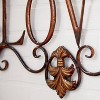 28" x 21" Traditional Metal Live Laugh Love Wall Décor - Olivia & May: Iron Sculpture Indoor Decoration - 3 of 4