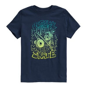 Boys' - Instant Message - Less Hate More Skate Short Sleeve Graphic T-Shirt - 1 of 4
