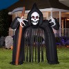 Gemmy Airblown Archway Reaper W/Red Eyes, 9.5 ft Tall, Black - image 2 of 2