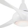 52" Minka Aire Modern 3 Blade Indoor Ceiling Fan with LED Light Remote Control White for Living Room Kitchen Bedroom Family Dining - 3 of 4