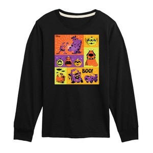 Boys' - Disney - Halloween Movie Grid Long Sleeve Graphic T-Shirt - 1 of 4