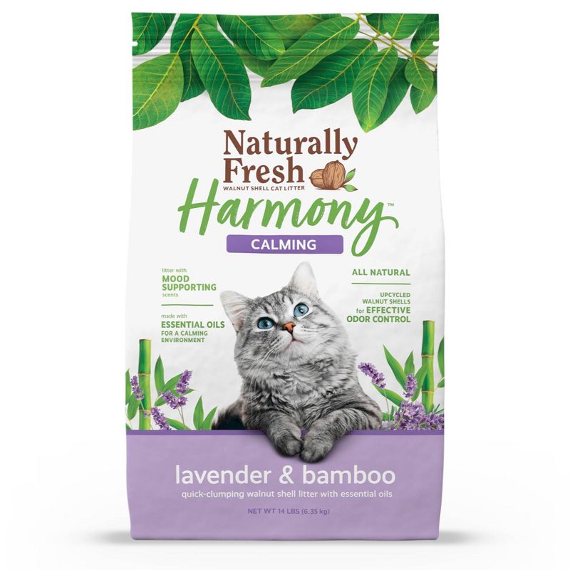 Naturally Fresh Harmony Lavender &#38; Bamboo Clumping Cat Litter - 14lbs, 1 of 5