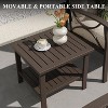 Heynemo Outdoor Patio Furniture Set, 7 Piece Patio Seating Set with Side Table and Ottomans, Metal Furniture Set for Porch Backyard Garden - 4 of 4