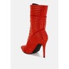Bitetto Rhinestones Embellished Women Calf Boots - 3 of 4