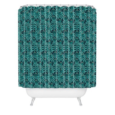 Holli Zollinger Maisey Shower Curtain Green - Deny Designs