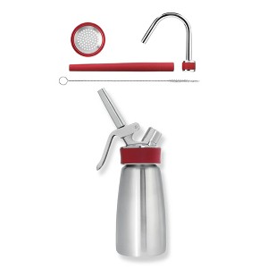 iSi North America Gourmet Whip 1/2 Pint, and Rapid Infusion 5-Piece Tool Set - 1 of 4